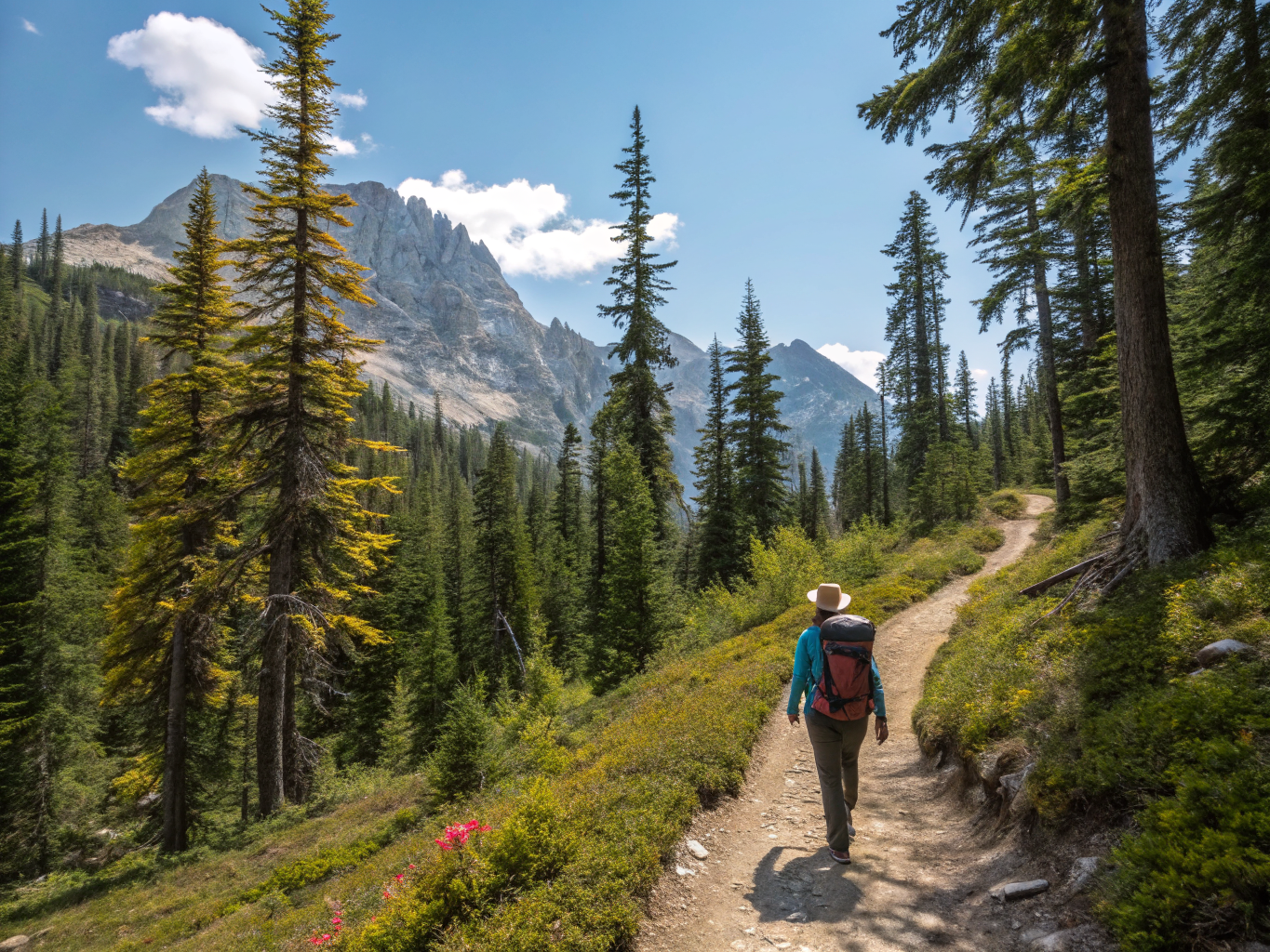 Active travel hiking trail